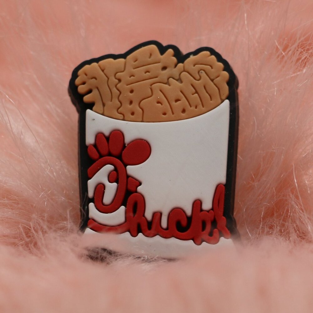 Chick-fl-A Waffle Fries Croc Charm